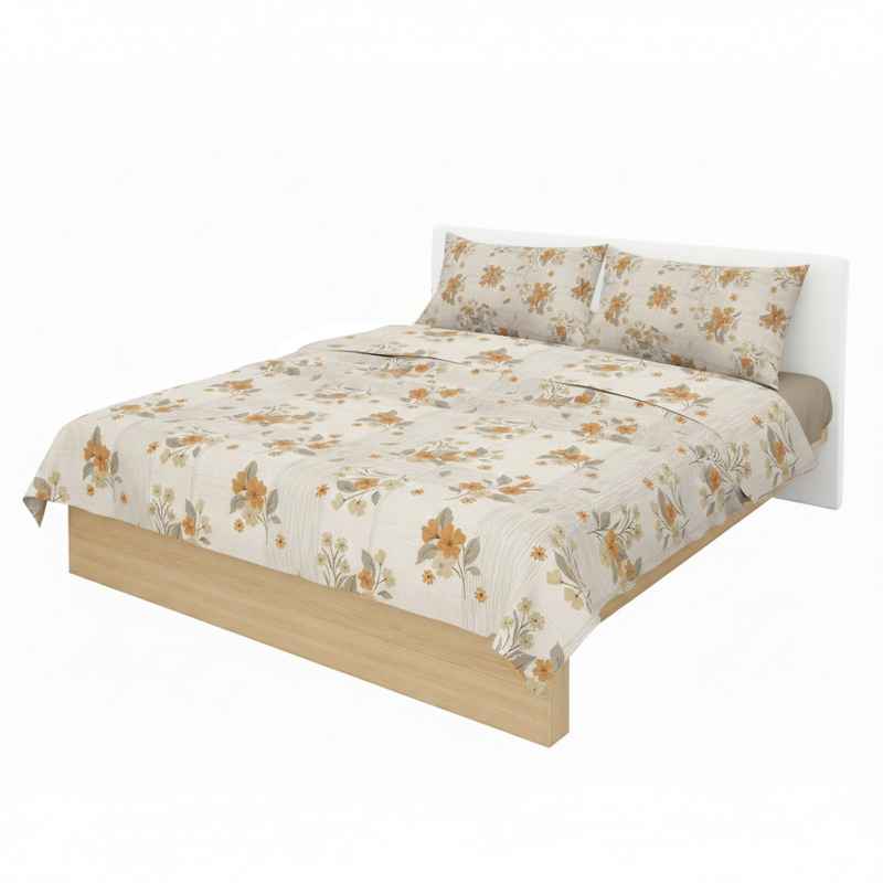 Sábanas Queen size Berlina by Teka, con diseño, 158x198x30 250x220 50x70cm, set de 4 piezas 50% poliéster 50% algodón, 160 hilos, en sobre de PVC