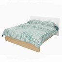Sábanas Queen size Berlina by Teka, con diseño, 158x198x30 240x250 50x70cm, set de 4 piezas 100% algodón, 120 hilos, en sobre de PVC