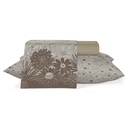 Sábanas Queen size Berlina by Teka, con diseño, 158x198x30 240x250 50x70cm, set de 4 piezas 100% algodón, 120 hilos, en sobre de PVC