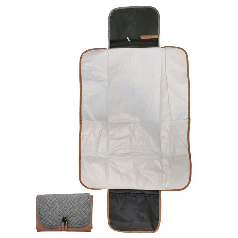 [HV1262] Cambiador para bebé plegable, bolsillo interior con cierre, poliéster y PVC, 2 colores