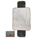Cambiador para bebé plegable, bolsillo interior con cierre, poliéster y PVC, 2 colores