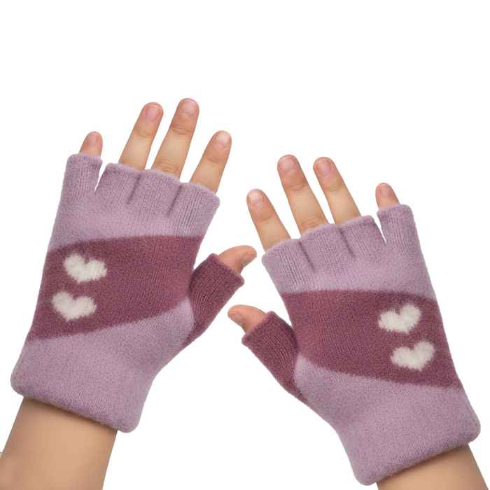[HV1276] Guantes infantiles, tejidos, sin dedos, varios colores