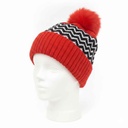 Gorro infantil, tejido forrado con pompón, varios colores
