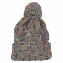 Gorro de adulto tejido, con pompón