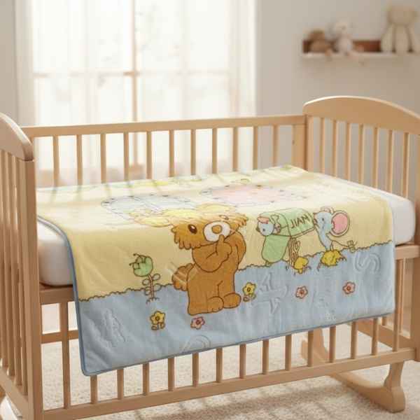 [HV1324] Frazada manta polar de bebé, doble, varios colores