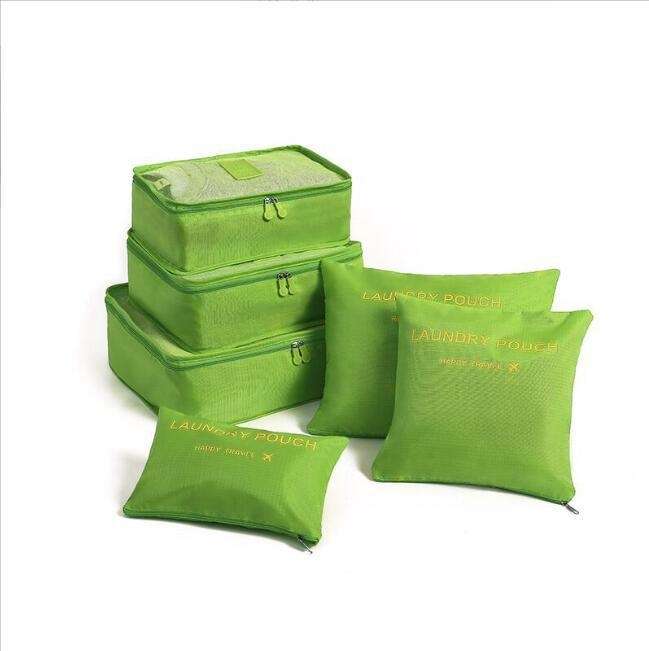 [HW0990] Neceser para viaje x6, 26x16-39x30, con cierre varios colores