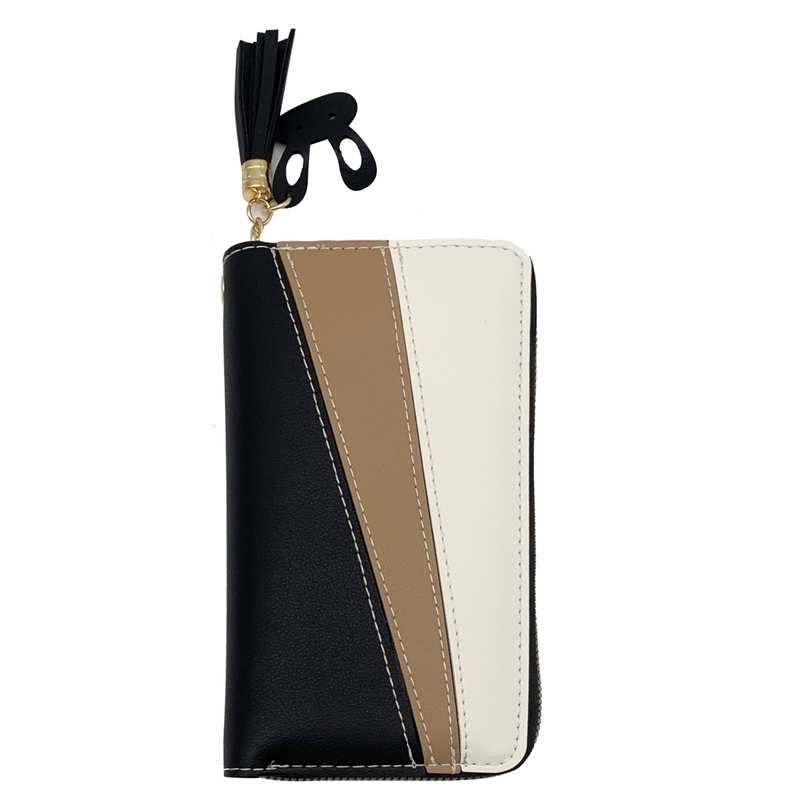 [HW1040] Billetera de dama de PU, 6 reparticiones, varios colores