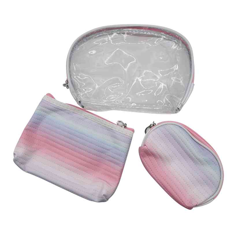 [HW1069] Neceser de PVC con cierre, x3, en bolsa