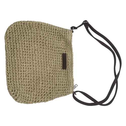 [HW1116] Cartera de fibra natural, con correa