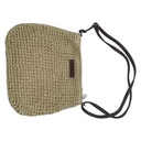 Cartera de fibra natural, con correa
