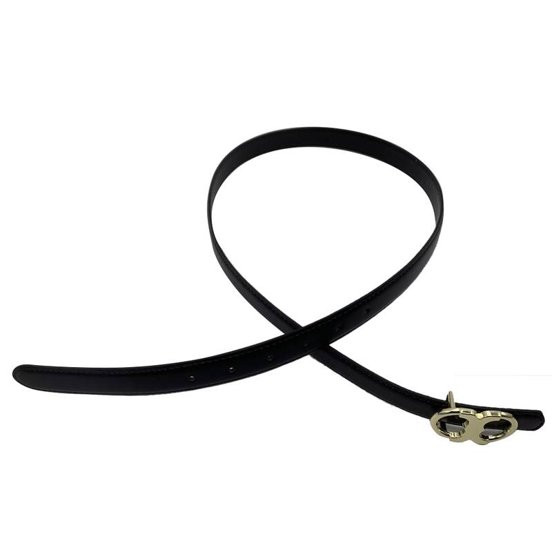 [HW1147] Cinturón de PU para dama con hebilla de metal, en bolsa