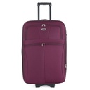 Valija Berlina de tela 28" ROJO, de arrastre, semi rígida, ruedas en línea, fuelle 5cm con base extensible, 2 bolsillos exteriores,manija telescópica, tranca numérica, correa para ajustar ropa,