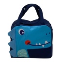 Bolsa lunchera de tela, aislante térmico, con cierre, varios diseños