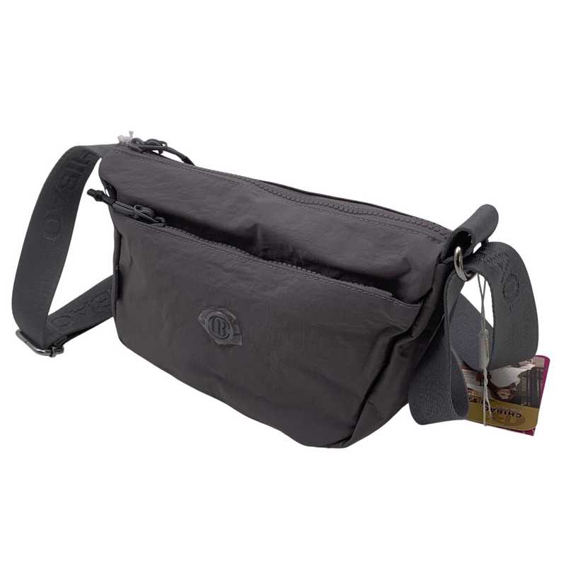 [HW1246] Cartera de tela avión, 2 cierres, en bolsa, varios colores