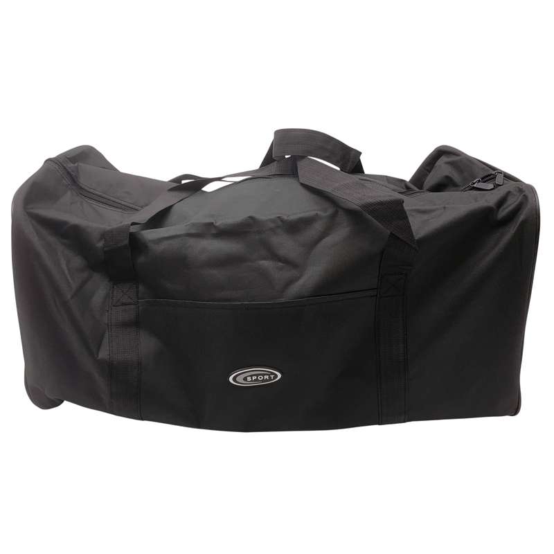 [HW1256] Bolso deportivo con asas y correa, negro