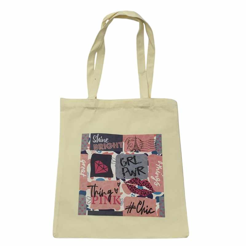 [HW1299] Bolsa de tela, PACK x10, varios diseños