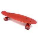 Skate de plástico penny ROJO, ruedas de PVC anchas, trucks de metal
