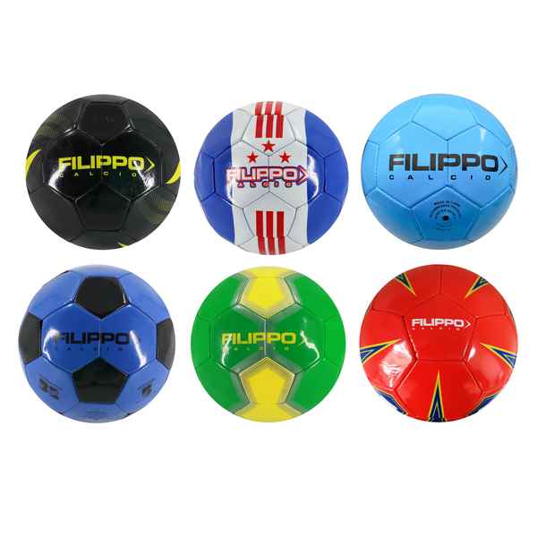 [J429ZZ] Pelota de fútbol, N°5 cosida, Filippo CAJA x50 surtidas