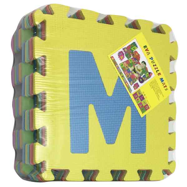 [J672A] Alfombra de goma EVA x10, diseño LETRAS