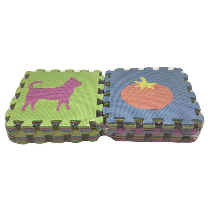 [J672C] Alfombra de goma EVA x10, diseño SURTIDOS