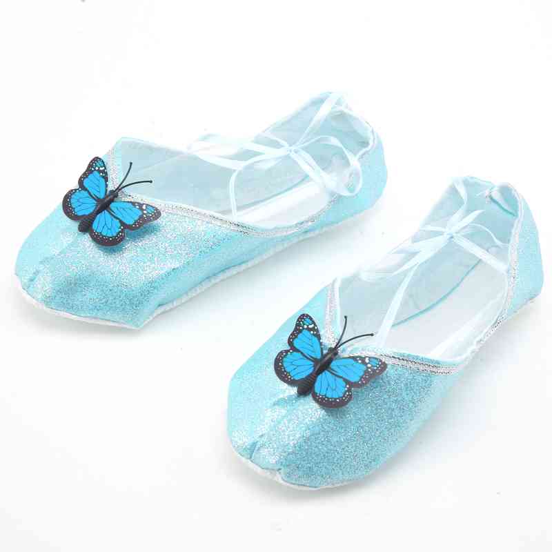 [JA1687] Zapatos de tela con aplique, base antideslizante, en bolsa