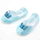 Zapatos de tela con aplique, base antideslizante, en bolsa