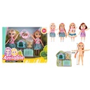 Muñeca x2 con accesorios mascotas, en caja