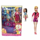 Muñeca con hija, con accesorios gimnasia, en caja