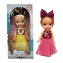 Muñeca princesa con sonido, en caja