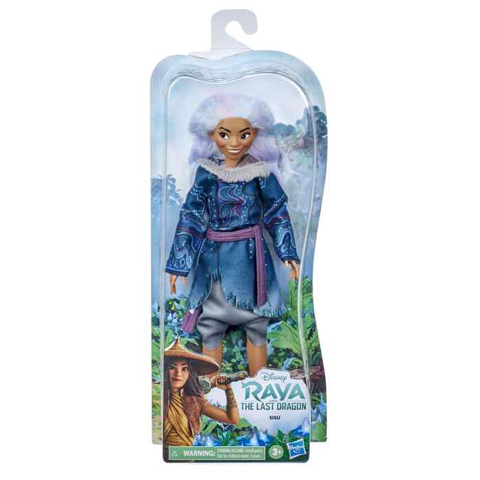 Muñeca princesa Raya Disney, en caja 2 modelos (Raya o Sisu)