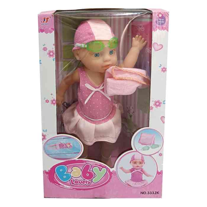 [JA2339] Muñeca nadadora, 3AA en caja 2 modelos