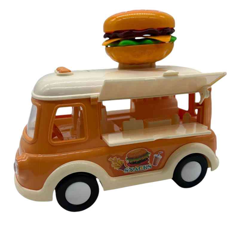 [JA2347] Set de cocina, camión food truck con luz y sonido, con accesorios, 3AA, en caja