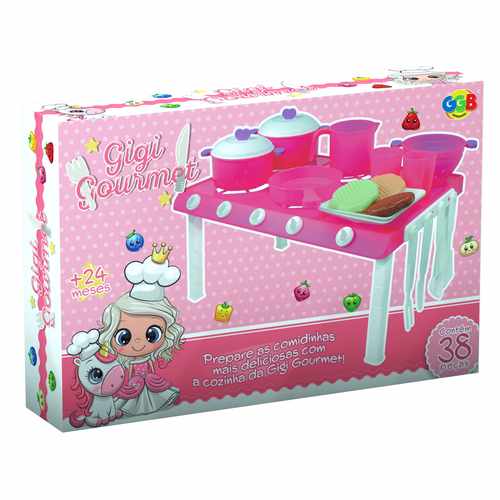 [JA2419] Cocina mesada de plástico, con accesorios, en caja