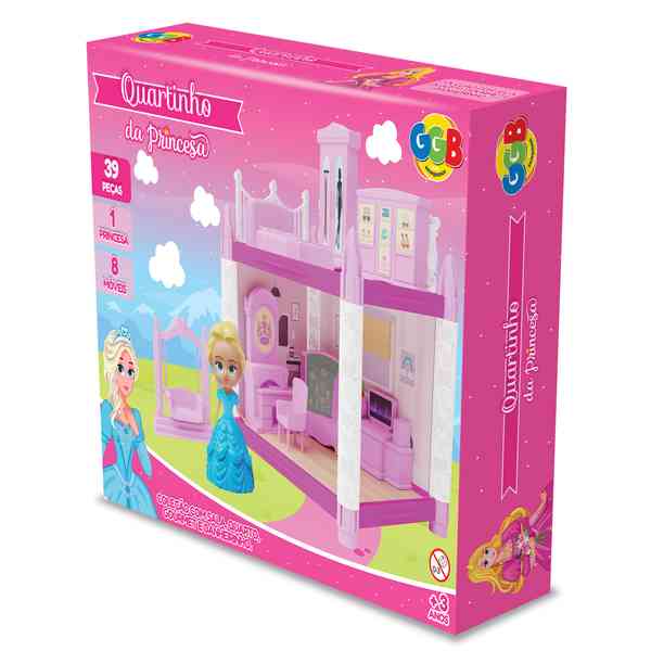 [JA2421] Casa de princesa, dormitorio 39 piezas, 1 princesa en caja