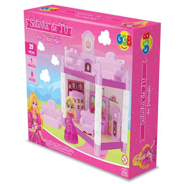 [JA2422] Casa de princesa, living 39 piezas, 1 princesa en caja