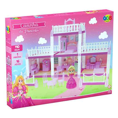 Casa de princesa, 110 piezas, 1 princesa en caja