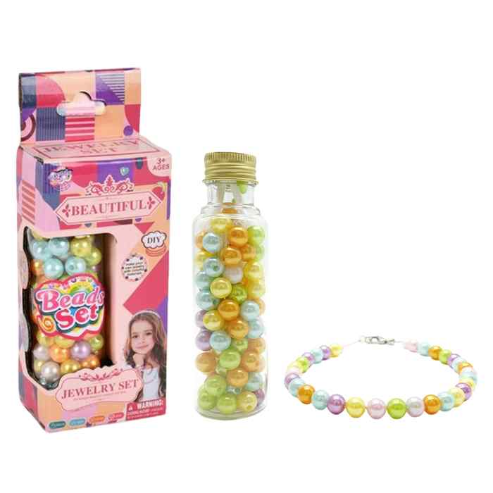 [JA2499] Cuentas para armar pulseras y collares, en frasco