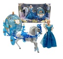 Caballo y carruaje con muñeca, en caja