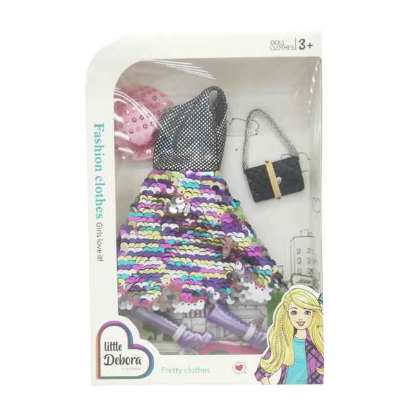 [JA2543] Ropa para muñecas con accesorios, en caja