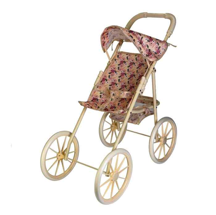 [JA2617] Coche para muñeca, de metal, con techo, en bolsa