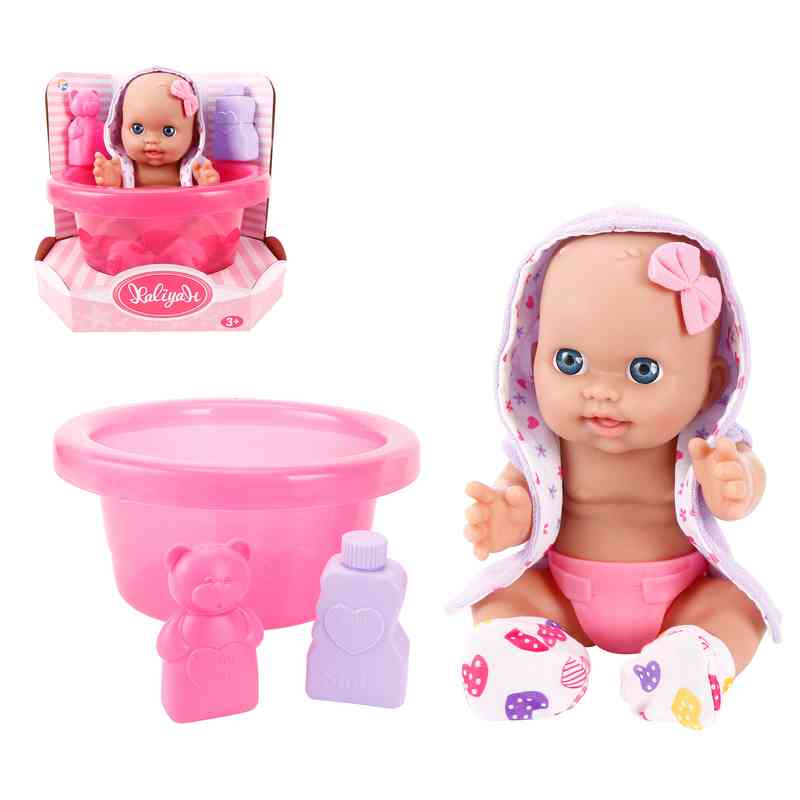 [JA2618] Bebote, con bañito y accesorios, en caja