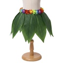 Disfraz pollera, hojas