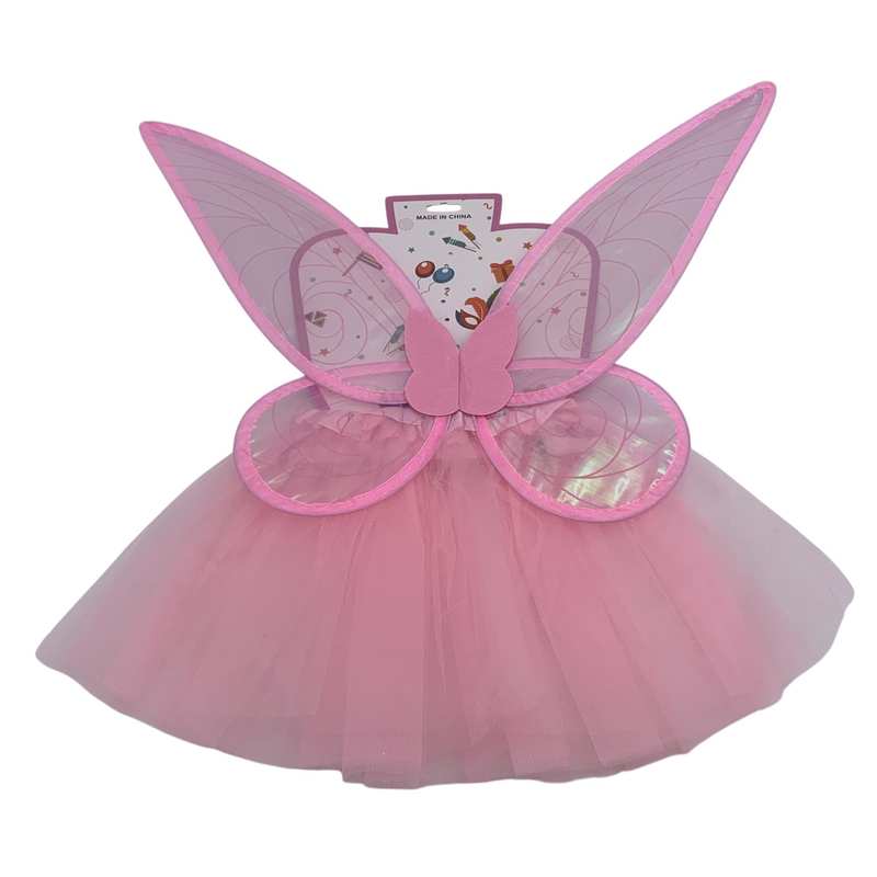 [JA2653] Disfraz pollera, alitas, mariposa, en bolsa