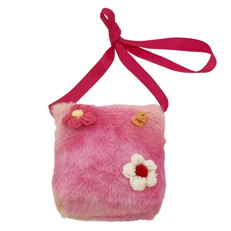 [JA2655] Cartera infantil de peluche, varios colores