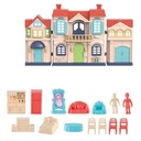 Casa para muñecas, con accesorios y stickers, en caja