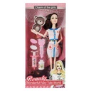 Muñeca, articulada, enfermera con accesorios, en caja
