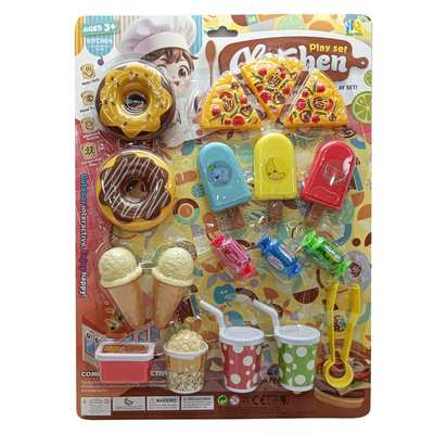 [JA2703] Set de cocina, 18 piezas de comida, en blister