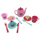 Juego de té, de plástico, 13 piezas, en red