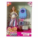 Muñeca articulada con mascota y accesorios, en caja varios diseños