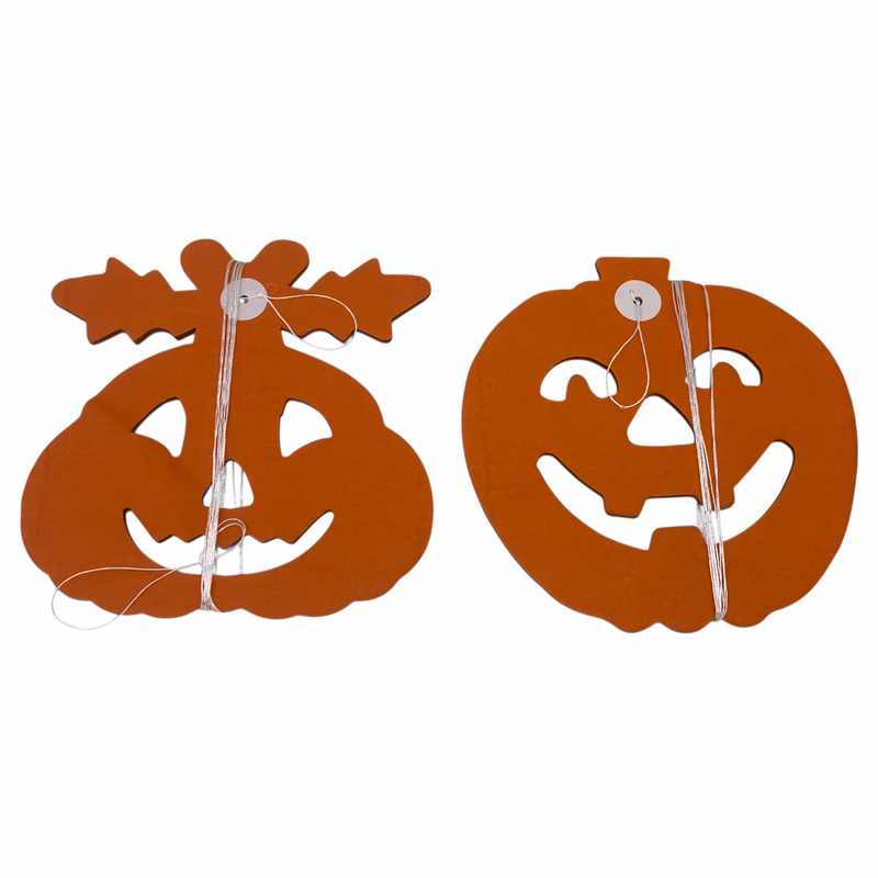 Guirnalda halloween de cartón calabazas, en bolsa